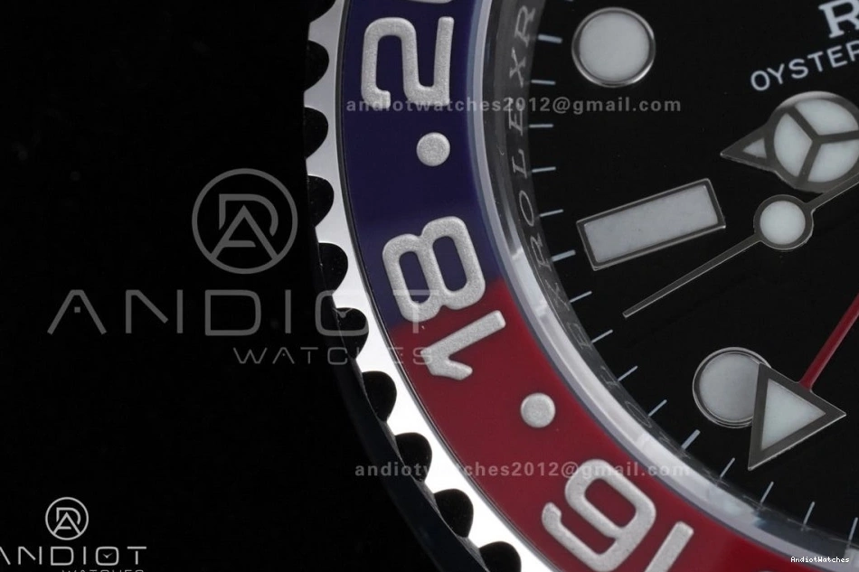 SH3285 V 1:1 Bezel BLRO Best New SS Pepsi OdorResistant Master (UV Edition II ARF ) On Oyster Bracelet 904L GMT 126710 858 0420